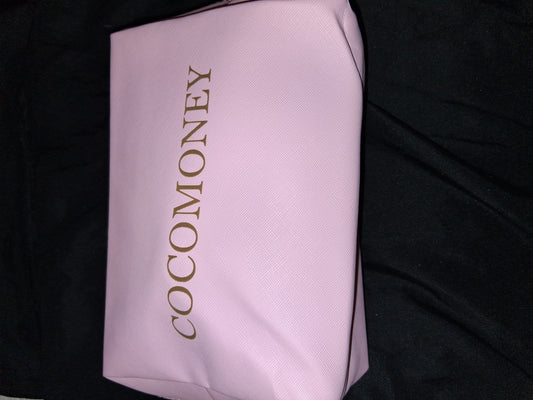 COCOMONEY MAKEUP LASHES COSMETIC BAG PINK