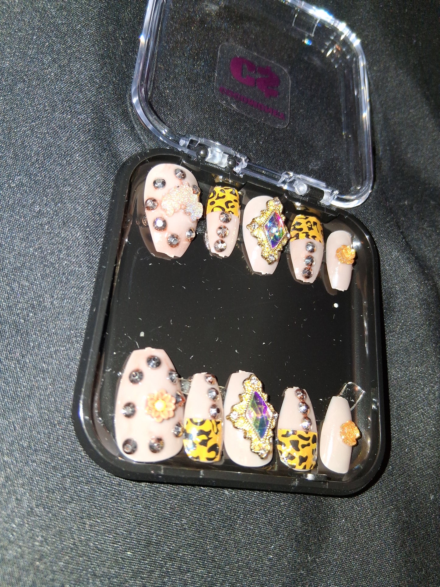 COCOMONEY NAILS CUSTOM ONE OF A KIND PIECES WITH NAIL BAG AND FREE GIFTS ACRYLIC