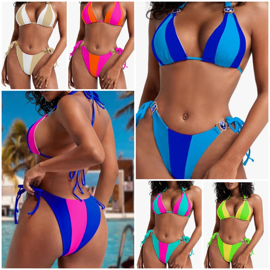 COCOMONEY BATHING SUIT WITH FREE BAG AND GIFTS polyester 1 set 2 pieces