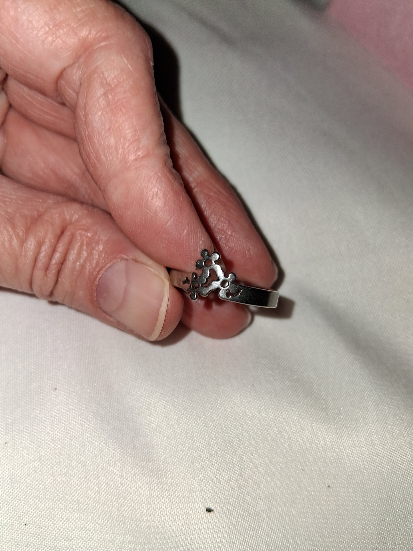 Unisex stainless steel ring size 10