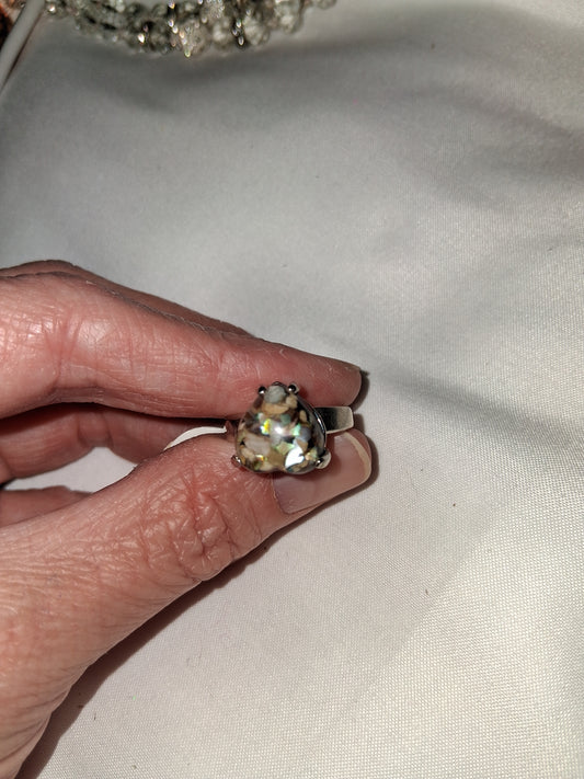 Silver plated ring COCOMONEY