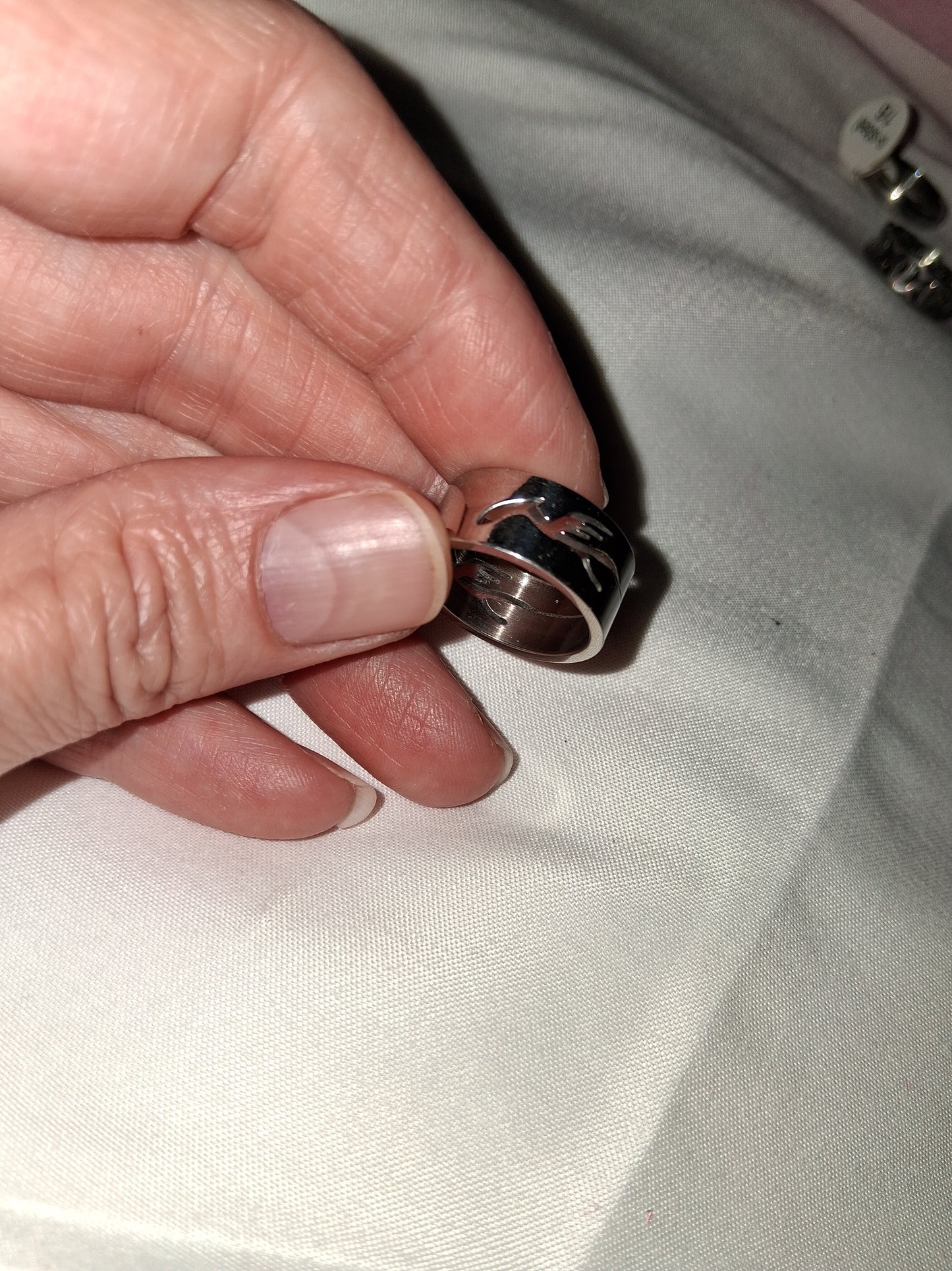 Unisex stainless steel ring size 6 COCOMONEY