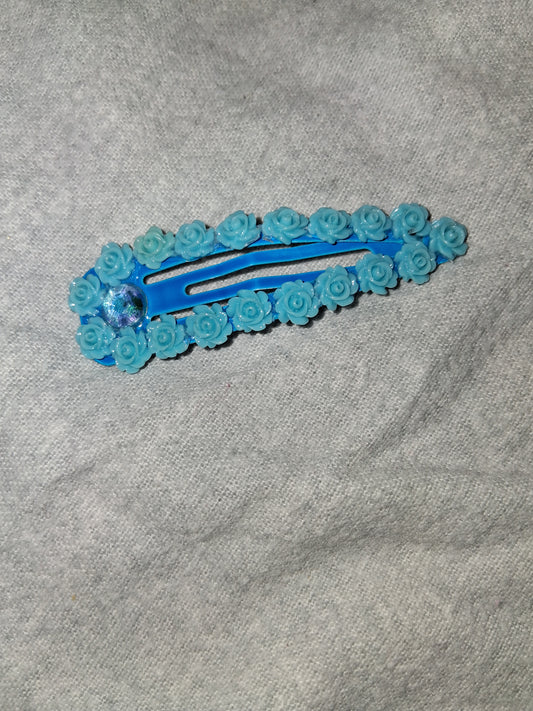 COCOMONEY HAIR CLIP 3INCH CUSTOM 1 OF A KIND PIECE with gemstones