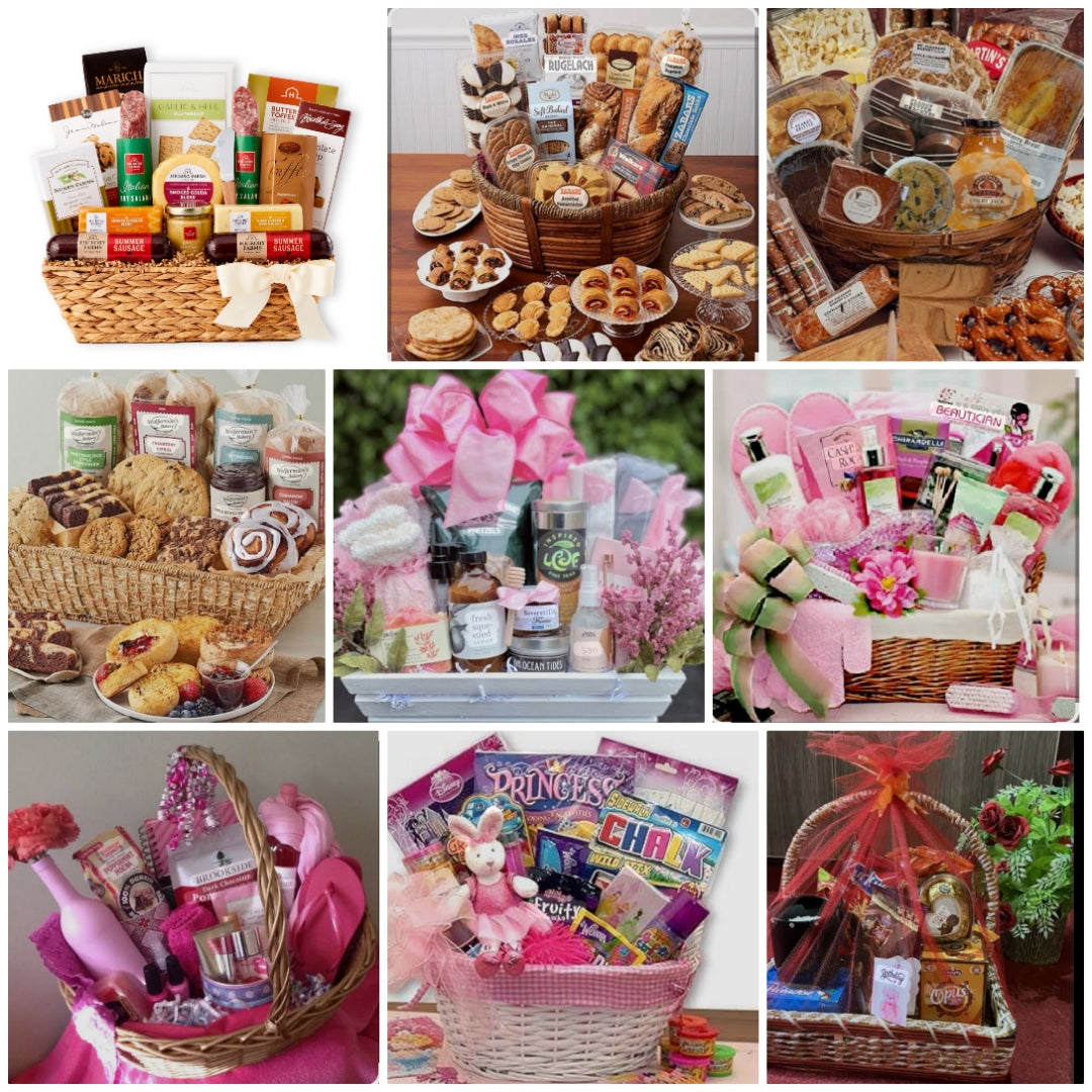 CUSTOM Makeup Gift baskets, Gift bags, Gift boxes, Gift buckets, Gift vases, and more