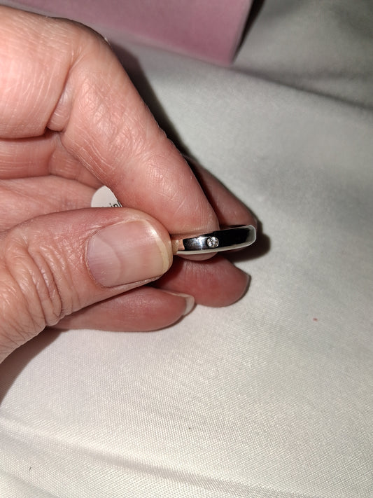 Mens stainless steel ring size 8