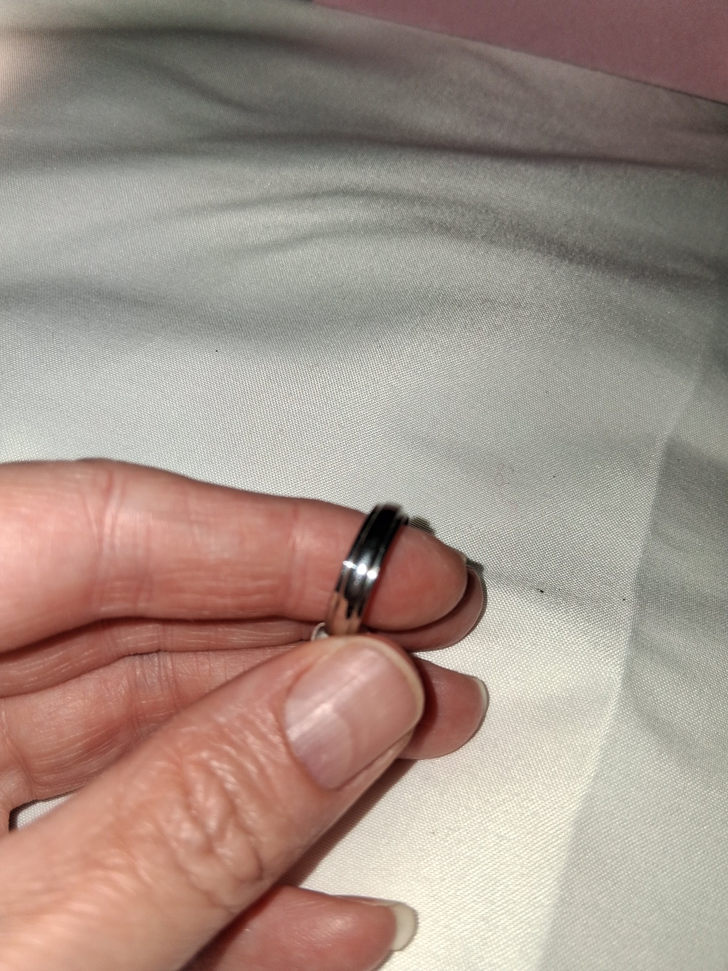 Unisex stainless steel ring size 8