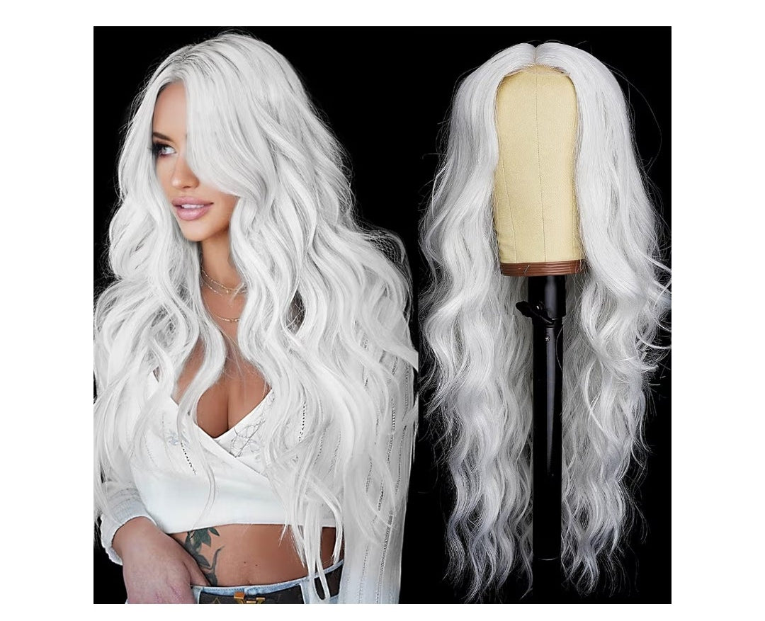 Wig for Women, Long Wavy Synthetic Wig, 26 Inch
Lace Hairline Middle Part for Daily Party