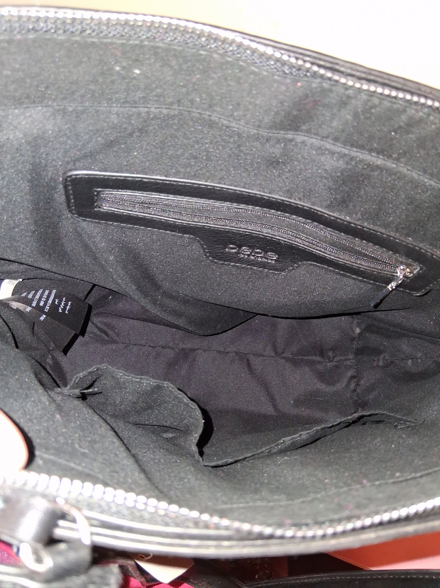 BEBE HANDBAG BLACK ONLY 1 17IN BY 11IN BY 5IN with mini wallet