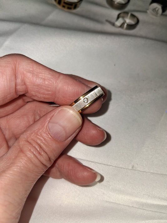Mens stainless steel ring size