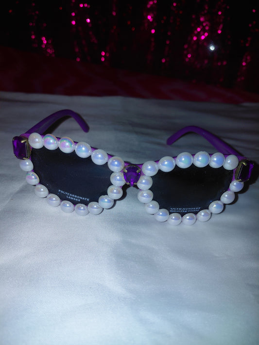 Cocomoney Glasses custom 1 of 1 pair sunglasses gemstones plastic materials uv COCOMONEY.STORE