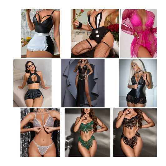 Sexy Lingerie set choose by number beside outfit