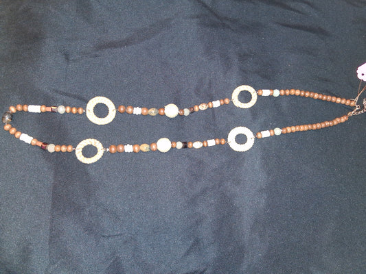 COCOMONEY NECKLACE wood 34in