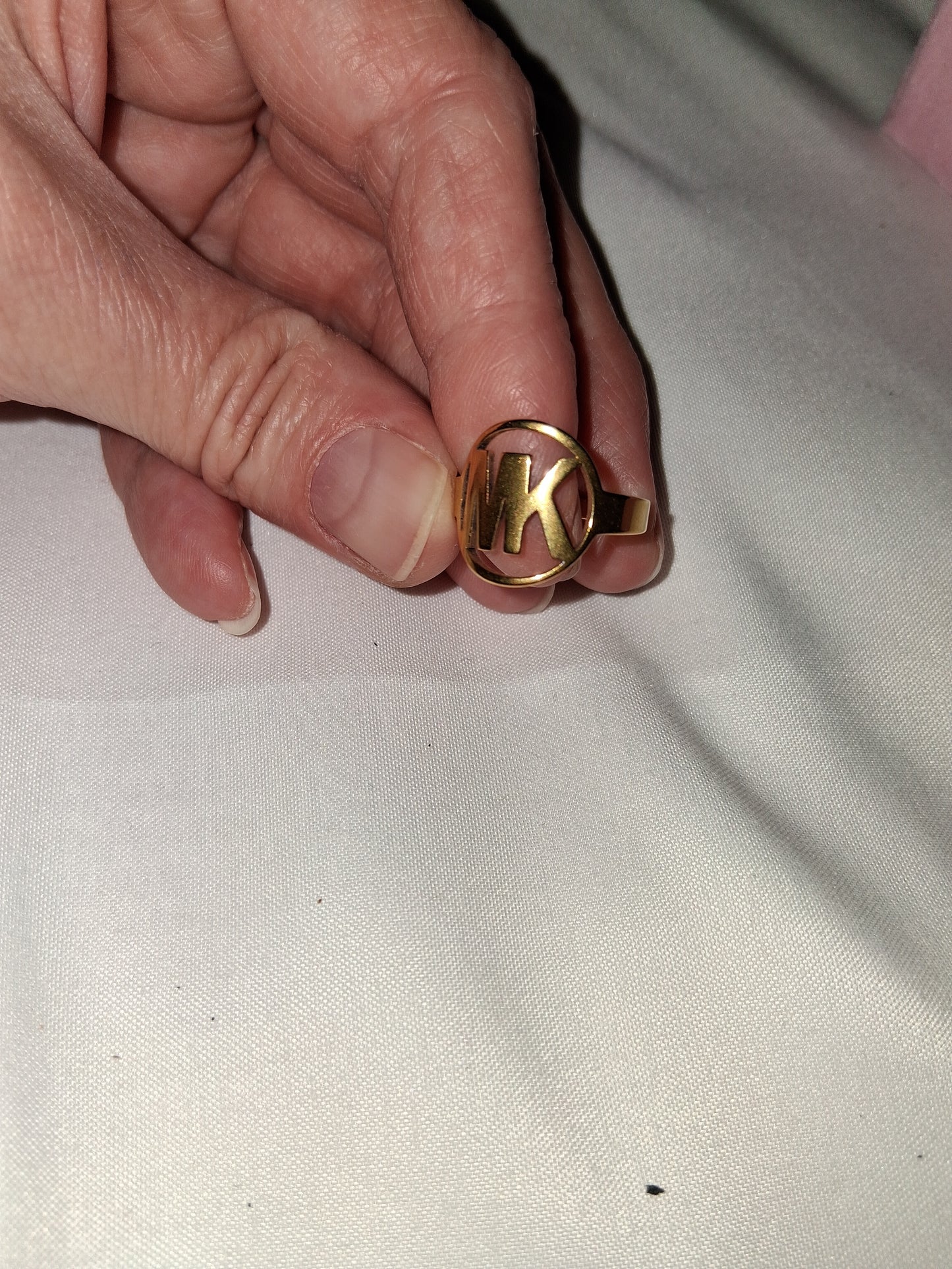 Unisex stainless steel ring size 7