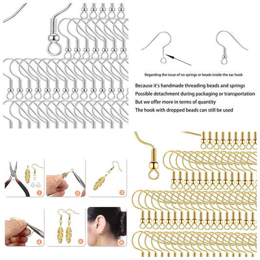 100pcs/set Casual Stainless Steel Ear Hook For Women For DIY Jewelry Making