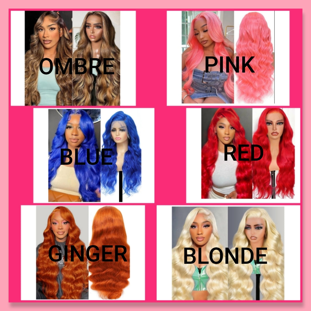 28-30 or 32 inch Human Hair Wig 200 Density 13x4 Body Wave HD Lace Front Wigs Human Hair Pre Plucked Red HD Lace Frontal Wig Colored Wigs Human Hair