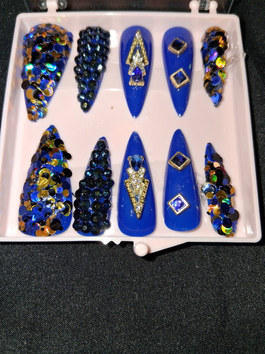 COCOMONEY NAILS CUSTOM ONE OF A KIND PIECES WITH NAIL BAG AND FREE GIFTS ACRYLIC