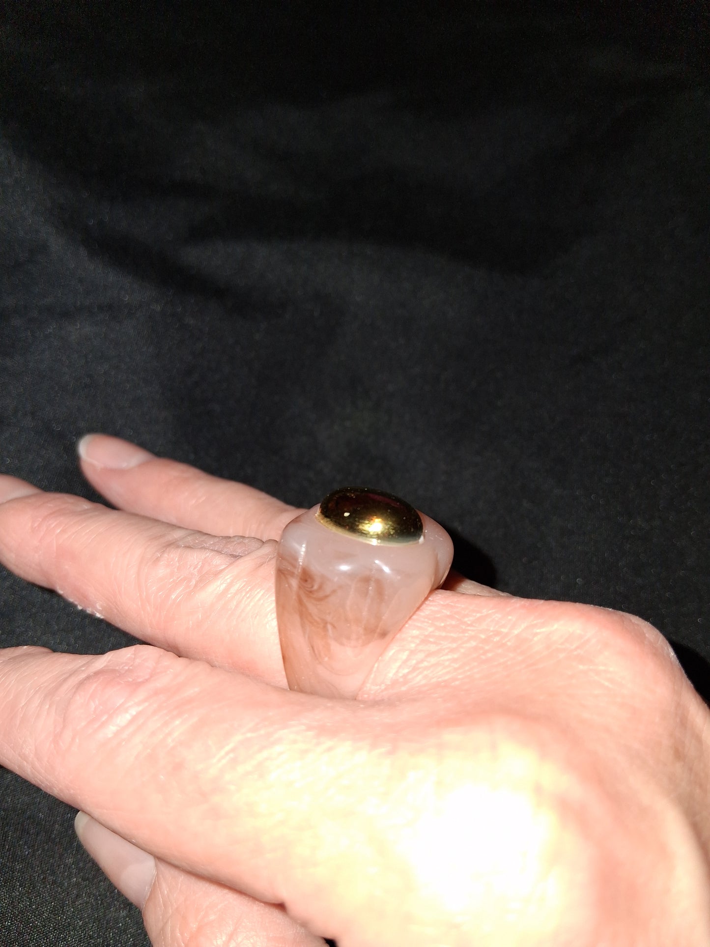 Cocomoney ring resin costume jewelry size 8