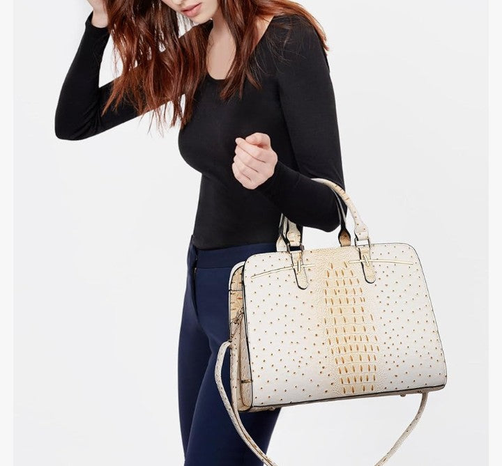 Women Handbag Wallet Tote Bag Shoulder Bag Hobo Bag Top Handle Satchel Purse Set 2pcs w/ 3 Compartments