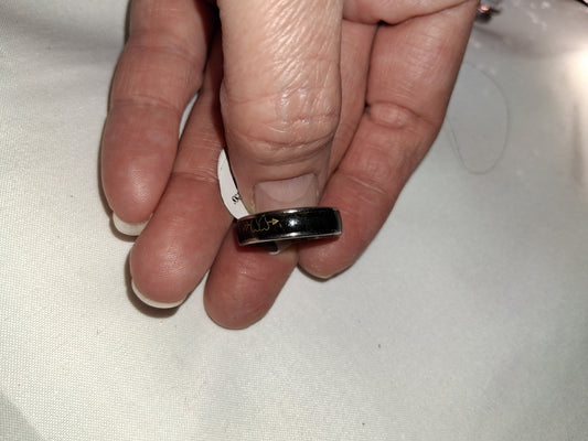 Womens stainless steel ring size 8