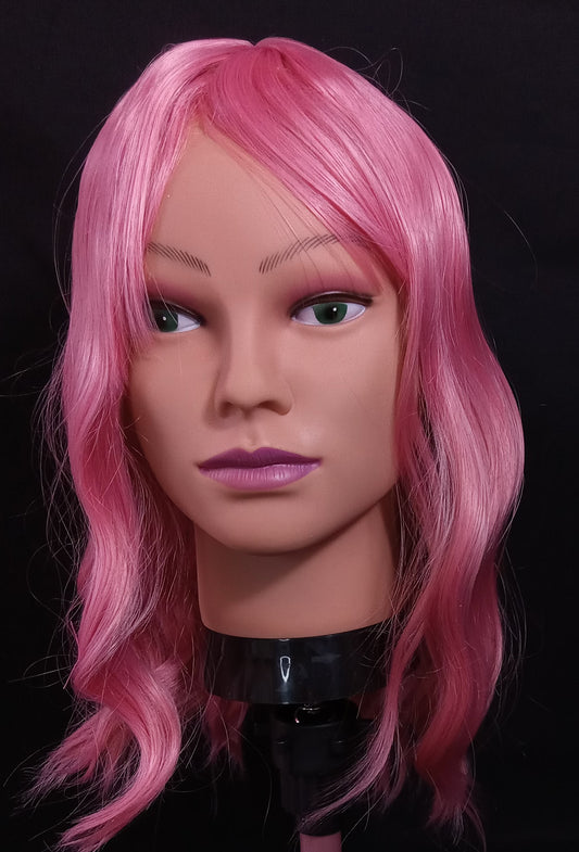 COCOMONEY WIG PINK SHOULDER LENGTH BEAUTY SYNTHETIC