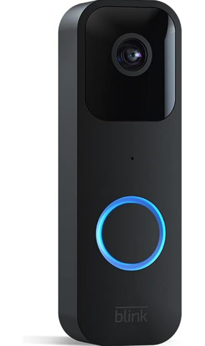 Blink Video Doorbell (newest model), Two-way audio, HD video, motion and chime app alerts and Alexa enabled — wired or wire-free