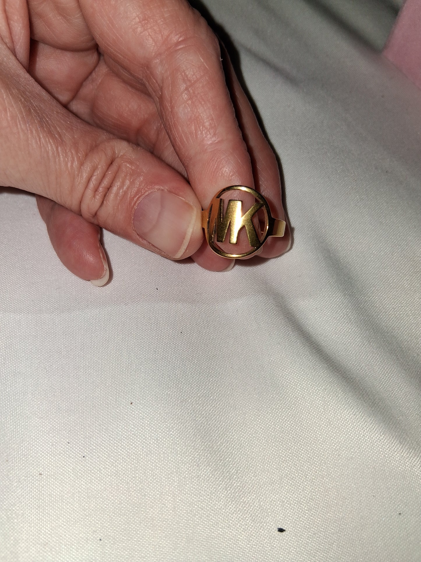 Unisex stainless steel ring size 7