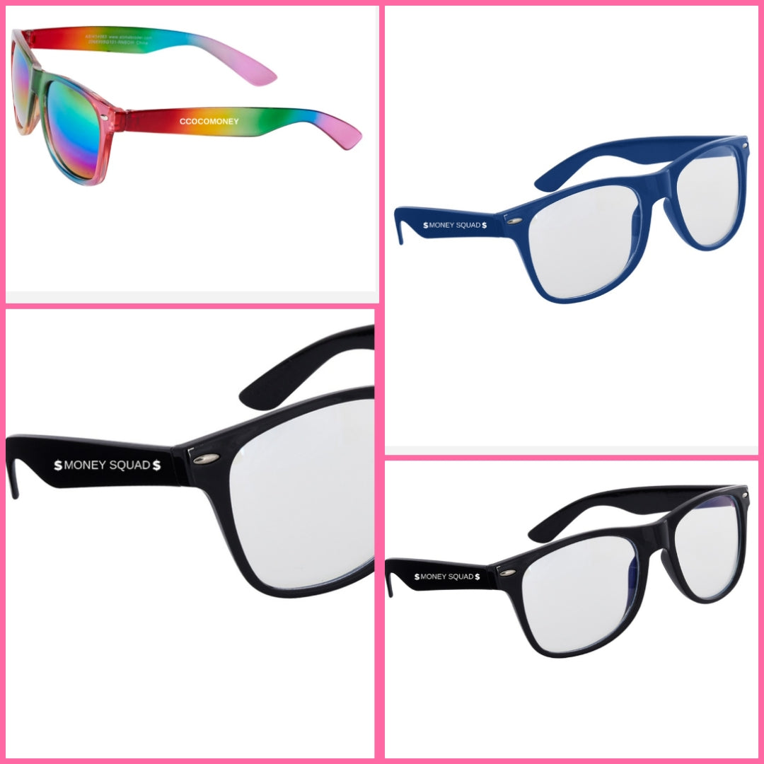 Cocomoney and Money Squad glasses