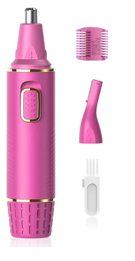 Nose Hair Trimmers for Men，Rechargeable Hair Trimmer 2 in 1 Painless Multifunctional Ear and Nose Hair Trimmer with IPX7 Waterproof Dual Edge Blades