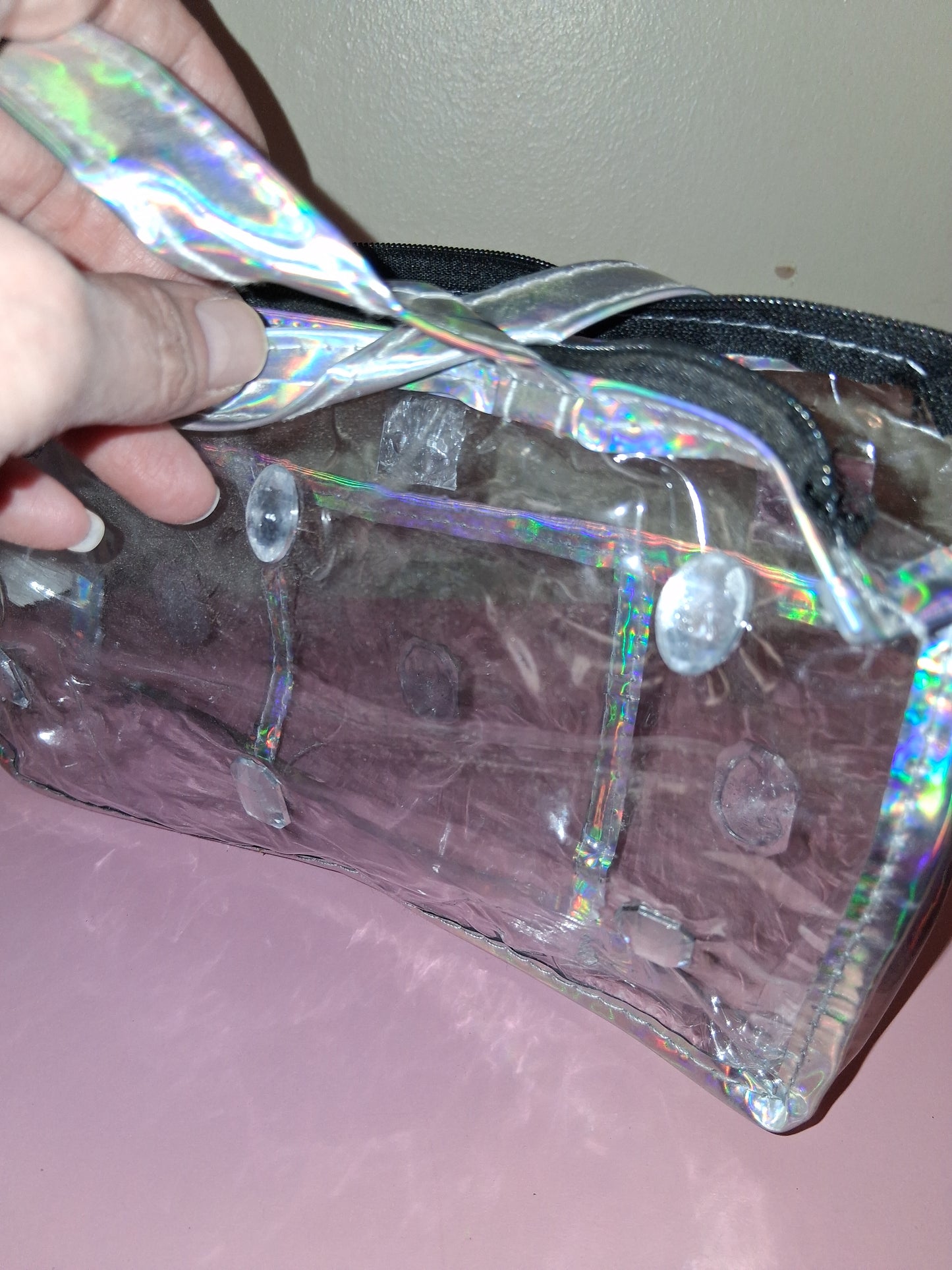 COCOMONEY ACCESSORY OR MAKEUP BAG 9HALF IN BY 6IN BY 2 IN custom 1 of a kind