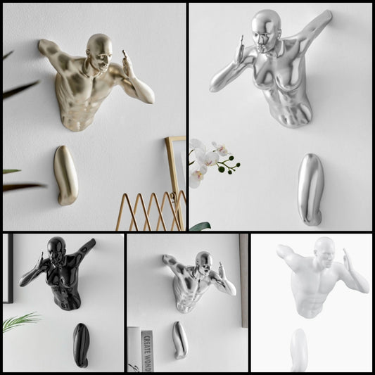 Visual Art Handmade People Wall Decor Running Man or Woman