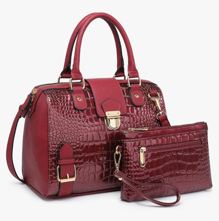 Handbags Purses Fashion Satchel Bags Top Handle Shoulder Bags Vegan Leather Work Bag