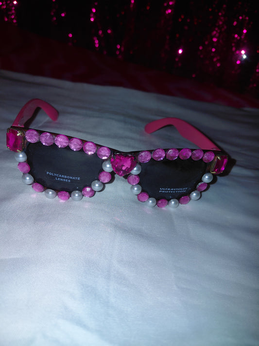 Cocomoney Glasses custom 1 of 1 pair sunglasses gemstones plastic materials uv COCOMONEY.STORE