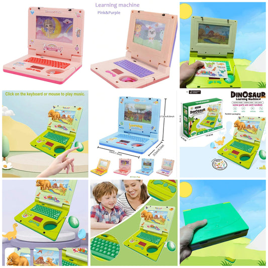 1PC Laptop De Aprendizagem Para Crianças,Educational LED Music, Electronic Cognitive Development Simulation, Computer Toy 3 and up abs