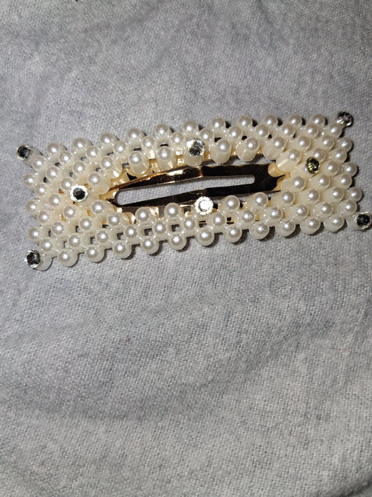 COCOMONEY HAIR CLIP 3INCH  with gemstones