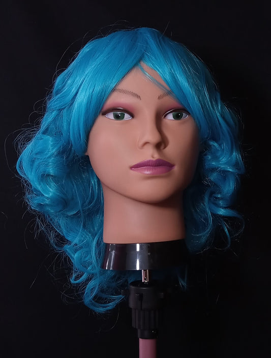 COCOMONEY WIG LIGHT BLUE TURQUOISE SHOULDER LENGTH FABULOUS