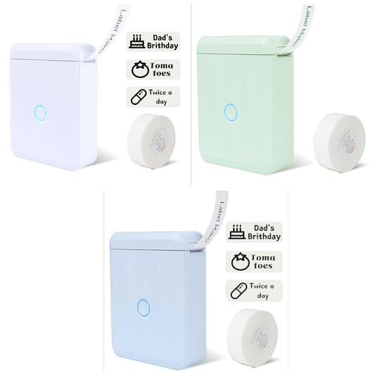 Label Maker Machine with Tape D110-M Portable Bluetooth Handheld Label Printer Included Multiple Templates Available for Phone Pad Easy to Use Home Office Organization USB Rechargeable-