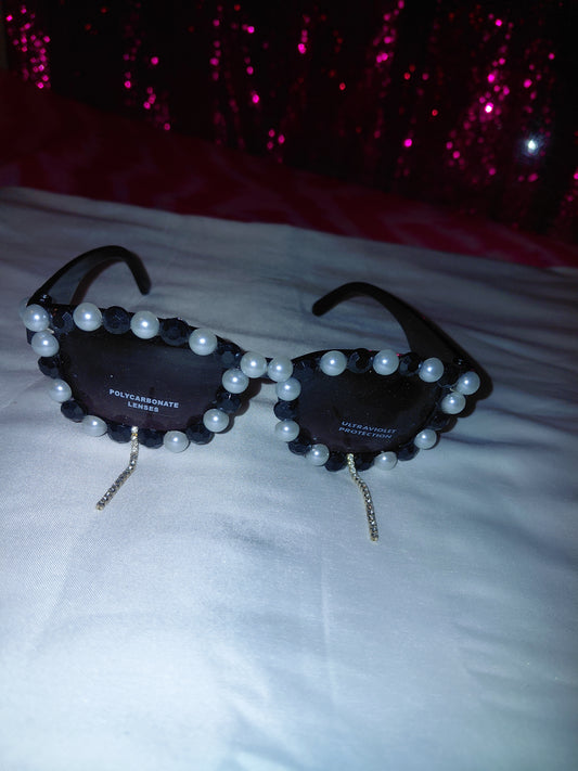 Cocomoney Glasses custom 1 of 1 pair sunglasses gemstones plastic materials uv COCOMONEY.STORE