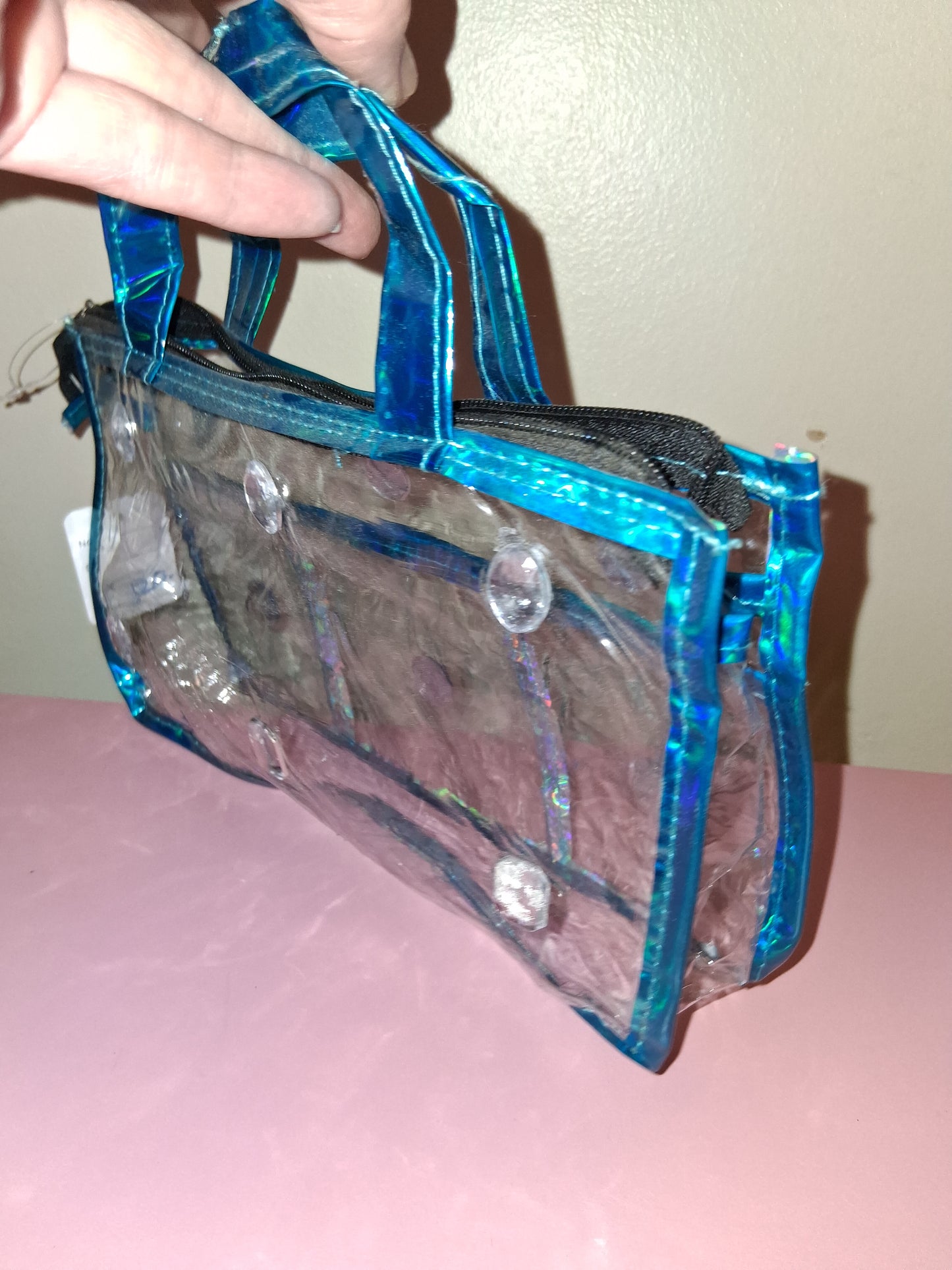 COCOMONEY ACCESSORY OR MAKEUP BAG 9HALF IN BY 6IN BY 2 IN custom 1 of a kind