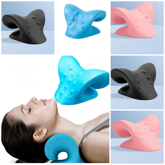 1pc Neck Pillow To Relieve Pressure & Loosen Cervical Spine, Polyurethane Heating Massage Pad Traction Pillow material eva