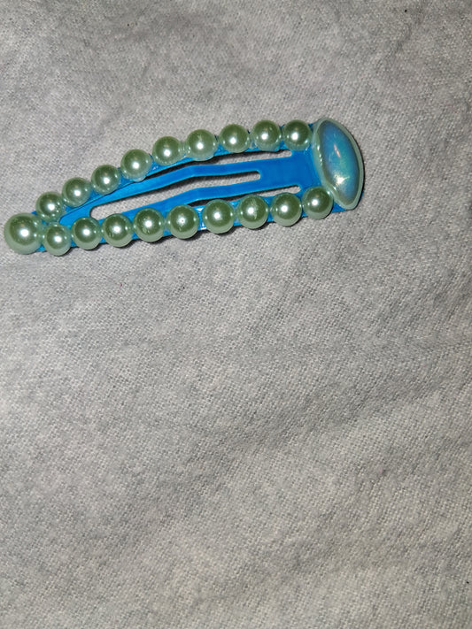COCOMONEY HAIR CLIP 3INCH CUSTOM 1 OF A KIND PIECE with gemstones