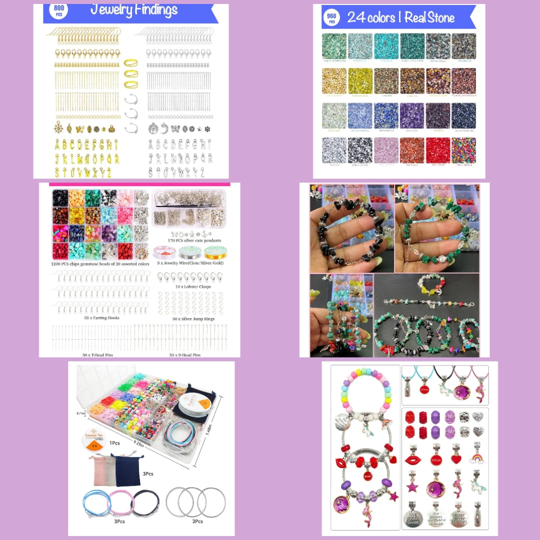 Jewelry making kit 6 option choose number beside kit you want