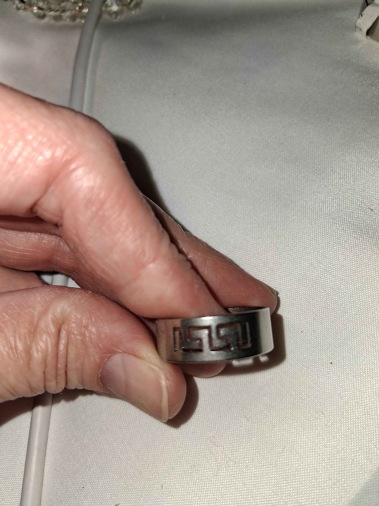 Mens stainless steel ring size 10