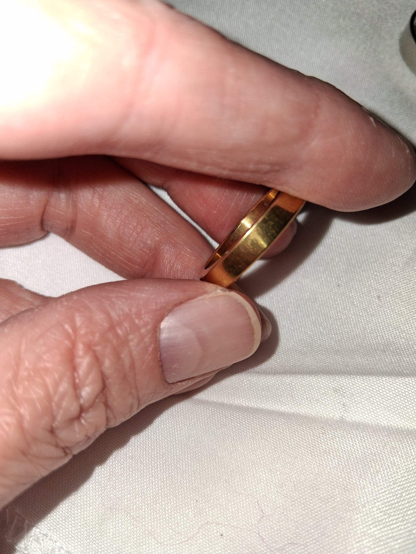 Unisex stainless steel ring size 8
