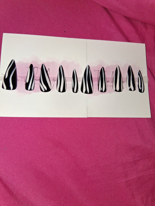 COCOMONEY NAILS CUSTOM 1 OF 1 GLUE ON PRESS ON COMES WITH FREE GIFTS #g15