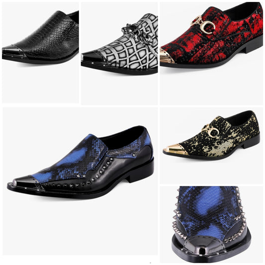 Men's Paisley Metallic Erin Driving Smoking Slip On Loafer Dress Shoe
