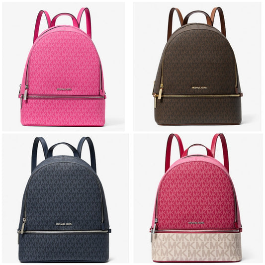 Micheal Kors Medium Signature Logo Backpack