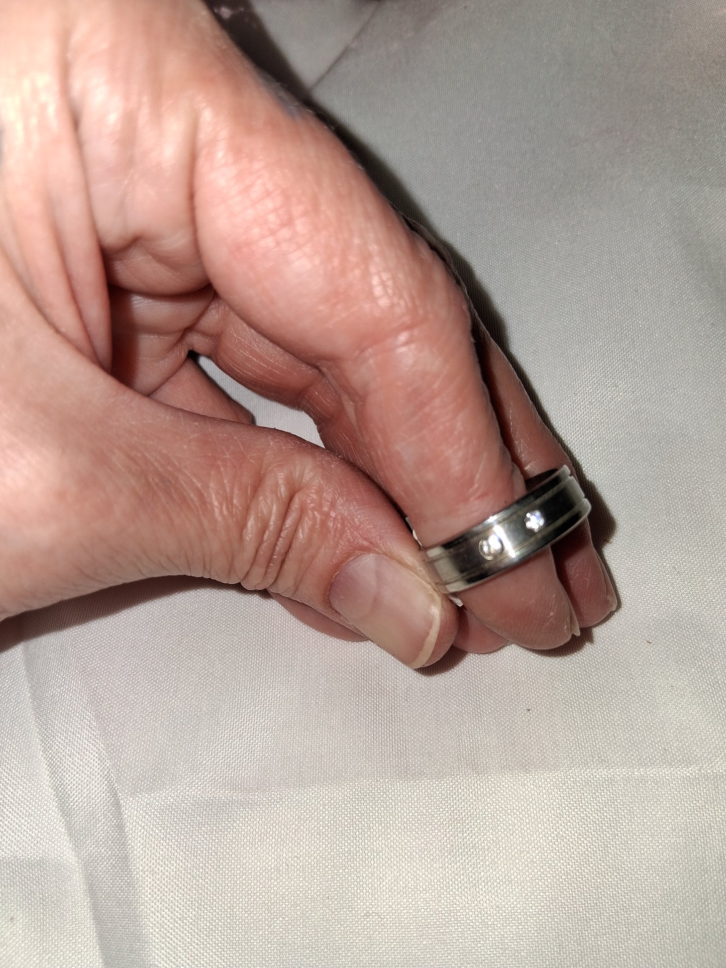 Mens stainless steel ring size 8