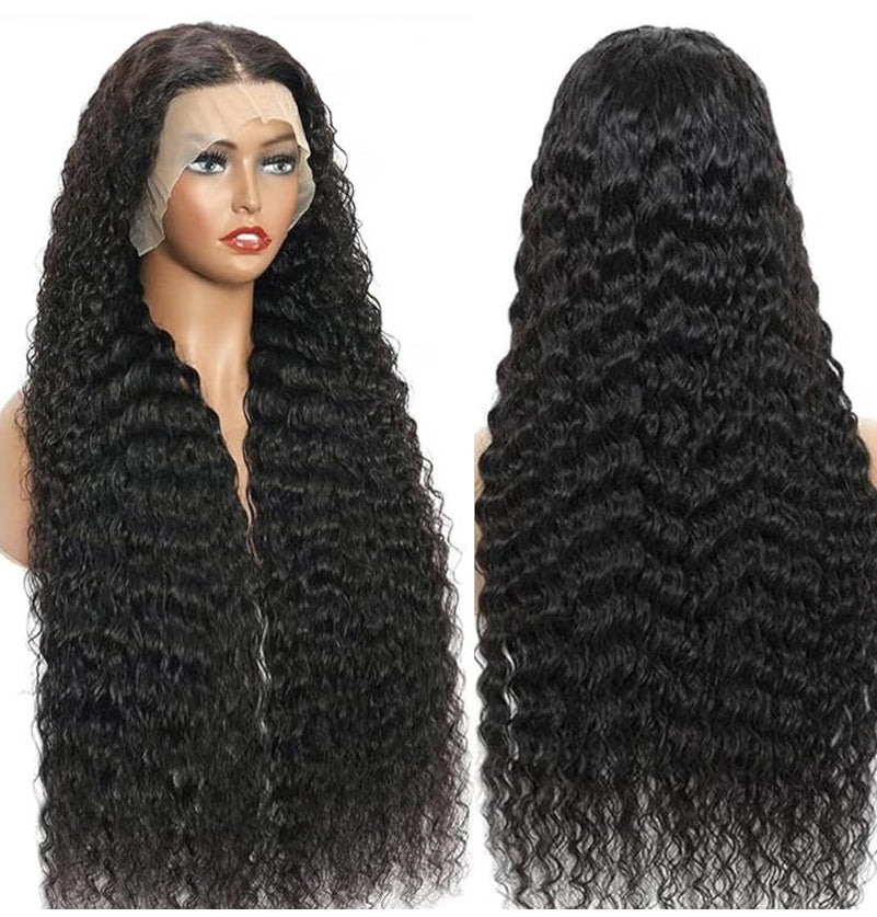 32 Inch 13x6 Deep Wave Lace Front Wigs Human Hair, HD Lace, Natural Color, 100% Virgin
200% Density Pre Plucked Glueless Wig for Women