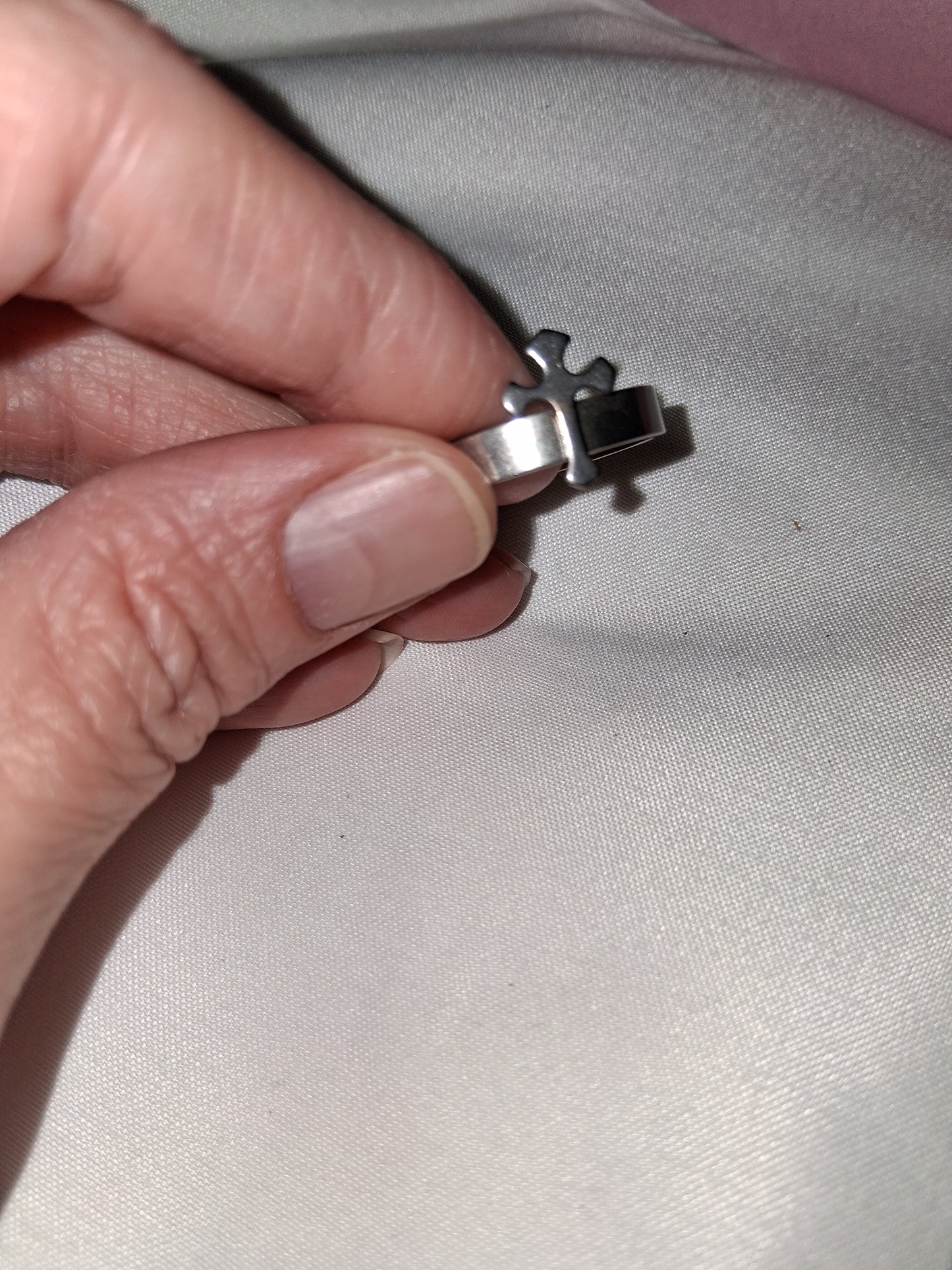 Stainless steel men's ring size 10