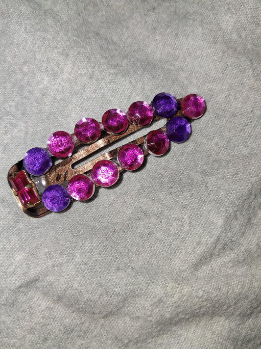 COCOMONEY HAIR CLIP 3INCH CUSTOM 1 OF A KIND PIECE with gemstones